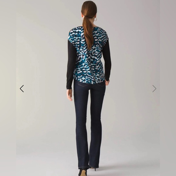 3/$30| 🌸 WHBM Long Sleeve Woven Tee - Picture 4 of 9